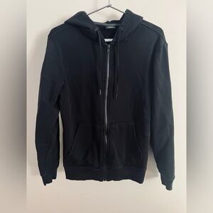 Athletic Works Men's Black Zip-Up Sweater Hoodie Size Small